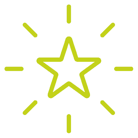 Star With Rays Sticker