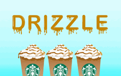 Starbucks Caramel Drizzle Mobile Art GIF