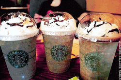 Starbucks Shimmering Disco Lights GIF