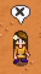 Stardew Valley Girl Character Doing X Sign GIF