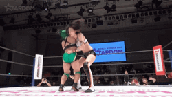 Stardom Wrestler Chokeslam Opponent GIF