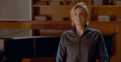 Stare Down Jane Lynch Glee GIF