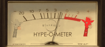 Starfield Hype-O-Meter With Giraffes GIF