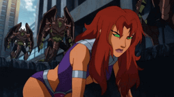 Starfire Dodging Attack GIF