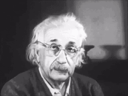 Staring Albert Einstein GIF