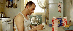 Staring At Glass Of Milk GIF