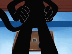 Staring Felix The Cat GIF