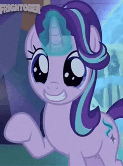 Starlight Glimmer Pink Fluffy Unicorns Dancing On Rainbows GIF