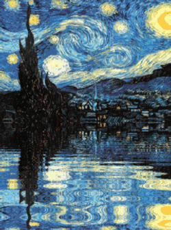 Starry Night Vincent Van Gogh GIF