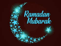 Stars Formed Shining Moon Jumma Mubarak GIF