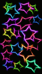 Stars In Flashing Colors GIF