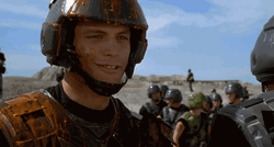 Starship Troopers Juan Rico Thank You Sir GIF