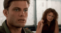 Starship Troopers Rico And Dizzy Flirting GIF