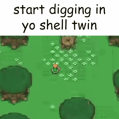Start Digging In Yo Shell Twin Video Game GIF