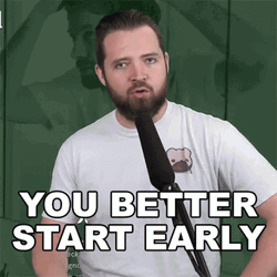 Starting Soon Bricky Says You Better Start Early GIF