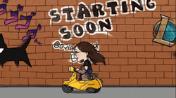 Starting Soon Girl Scooter GIF
