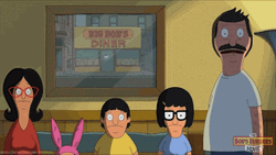 Startled Belcher Family Bobs Burgers GIF