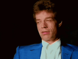 Startled Man Mick Jagger GIF