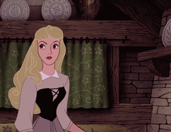 Startled Sleeping Beauty GIF