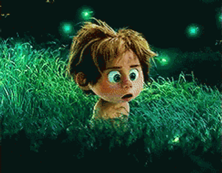 Startled Spot Wide Eyes Fireflies GIF