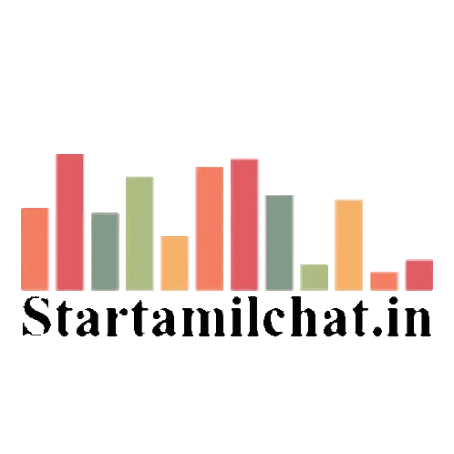 StartTamilChat.in Logo Bar Graph Sticker