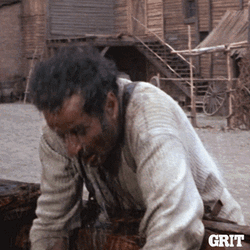 Starving William Holden Drenched In Water GIF