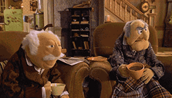 Statler And Waldorf Choreographed Head Movements GIF
