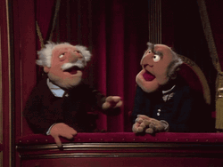 Statler And Waldorf Disagreement GIF
