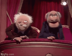 Statler And Waldorf Distorted Faces GIF