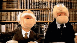 Statler And Waldorf Giggling GIF