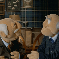 Statler And Waldorf Laughing GIF