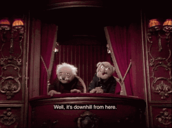 Statler And Waldorf Speaking To Each Other GIF