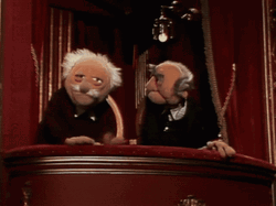 Statler And Waldorf Trash Talk GIF