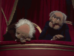 Statler And Waldorf Waking Up From Nap GIF