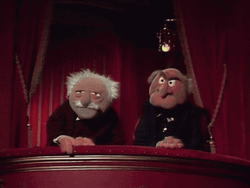 Statler And Waldorf Weird Comment GIF