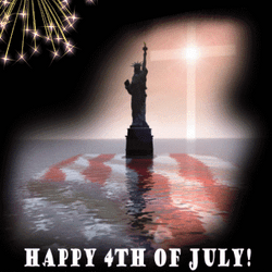 Statue Of Liberty Happy Fourth Of July GIF