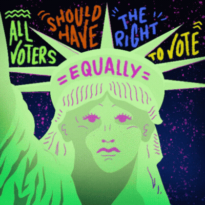 Statue Of Liberty Should Have The Right To Vote GIF