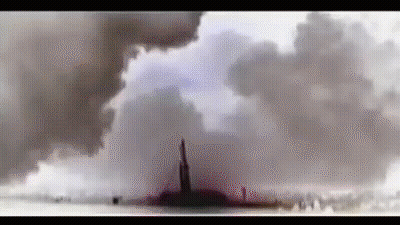 Statue Of Liberty Surrounded By Smoke GIF