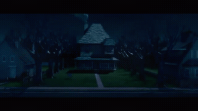 Statue Of Man's Head With Big Mouth GIF