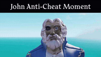 Statue Of Man With John Anti-Cheat Moment GIF
