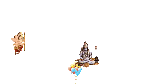 Statue Of Shiva With Balloons Sticker