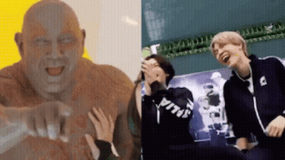 Statue Pointing At People Laughing GIF