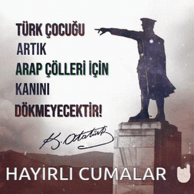 Statue Pointing Saying Hayirli Cumalar GIF