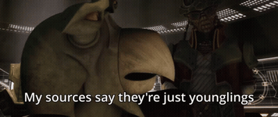 Statue Saying My Sources Say They're Just Younglings GIF
