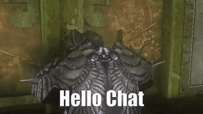 Statue With Arms Outstretched Saying Hello Chat GIF