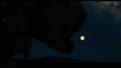 Statue With Glowing Eyes Monster GIF