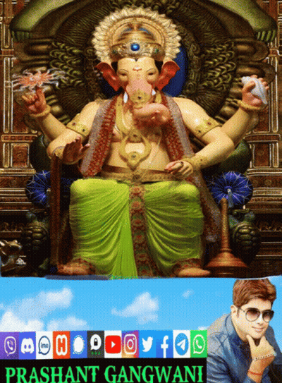 Statue With Prashant Gangwani Name GIF