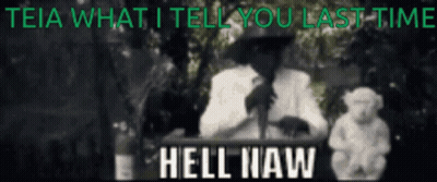 Statue With Teia What I Tell You Last Time GIF