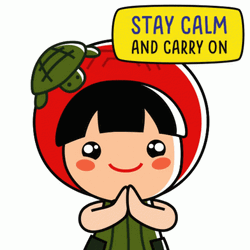 Stay Calm And Carry On GIF