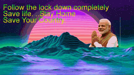 Stay Home Follow Lock Down Completely GIF